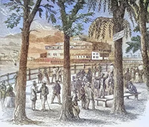 Castle Garden and Battery Park New York in the 1870s