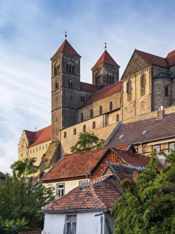 The castle hill with the collegiate church of St