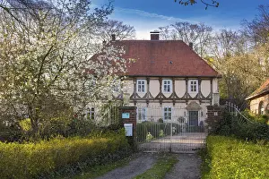 Castle Hopen in spring, Oldenburger Muensterland