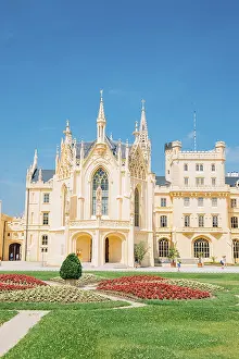 Castle Lednice and garden in Lednice