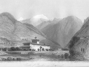 Castle Of Ponaka in Boutan, Bhutan, Asia