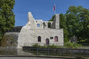 Castle ruins, Lippe spring, Bad Lippspringe
