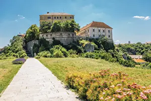 Castle from St. Benedict hill in Veszprem, Hungary