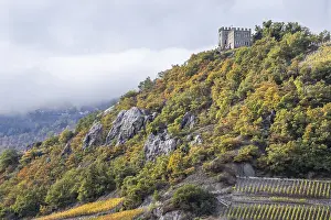 Framed Print : Castle stands on top of a mountain Framed Print : Castle stands on top of a mountain