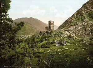 Castle tower in Bagneres-de-Luchon