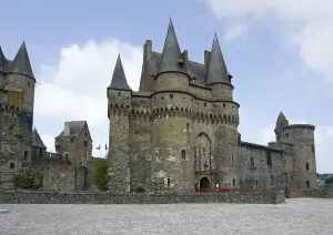 The castle of Vitre in Brittany, France