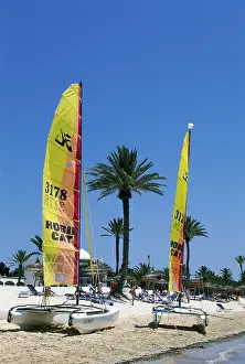 Catamarans on the beach, Club Med Djerba La Douce