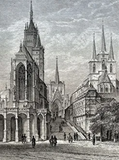 Cathedral Hill with Erfurt Cathedral and St Severus