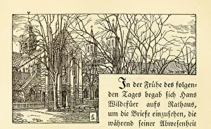 Cathedral, historical city view