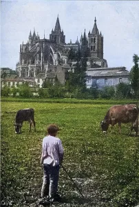 The Cathedral of Leon, Spain, around 1900