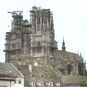 The cathedral of Regensburg, building site