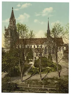 The Cathedral and Statue of the Virgin Mary in Constance