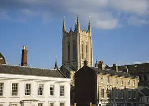 Cathedral tower and historic buildings