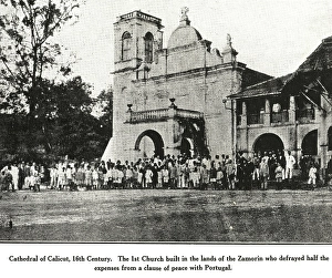 Catholic Community cathedral of Calicut 16th Century 1st Church built in lands of Zamorin, India, As ia