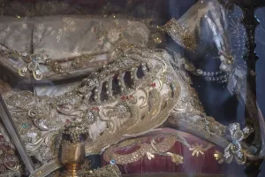 Catracomb Saint Clemens, laid in a glass coffin