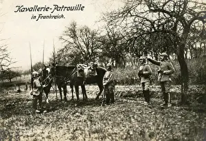 Cavalry patrol in France, 1914 - 1918