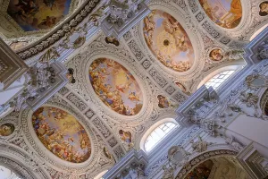 Ceiling frescoes and stucco, St Stephen's Cathedral