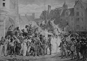The celebration of the Goddess of Reason in Paris in 1793