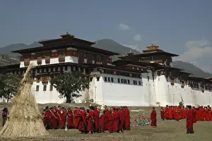 Celebration at Punakha Dzong (Pungthang Dechen Dzong)