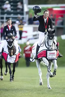 Celebration time for Team Fuchs as he takes a second win in as many years of the CPKC Internation GP at the Spruce