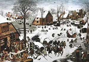The Census in Bethlehem, Emperor Augustus ordered a census to be taken throughout the Roman Empire