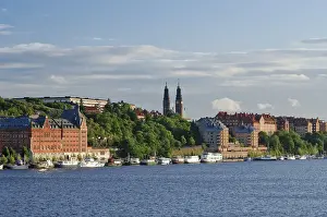 Category Scandinavia Prints: Center of Stockholm, seen from the sea