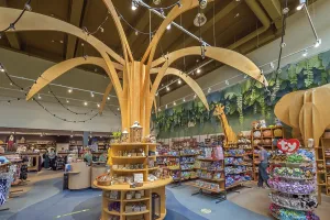 Centre Parcs, the shop in the leisure park building near Leutkirch