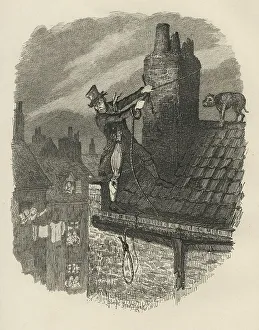 The Last Chance. 19th century illustration from Charles Dickens Oliver Twist