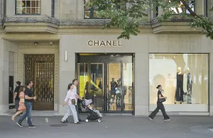 Chanel shop, shopping street, passers-by