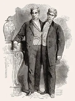 Chang and Eng Bunker, 1811-1874