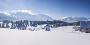 Chapel at Hegratsrieder See, near Fussen