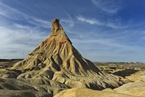 Characteristic bizarre landscape of ocher clay
