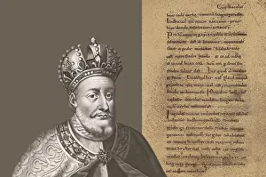 Charles the Bald, 823 - 877, emperor of the Carolingian Empire