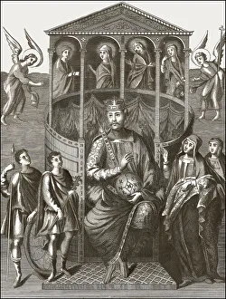 Charles the Bald, 823 - 877, emperor of the Carolingian Empire