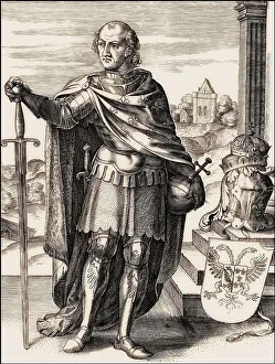 Charles the Bald, 823 - 877, emperor of the Carolingian Empire