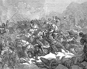 Charles Martel at the Battle of Tours or Poitiers
