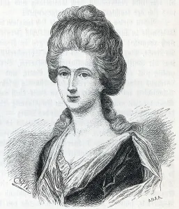 Charlotte Buff, model of Lotte in Goethe's WERTHER Historical Illustration from Otto von Leixner