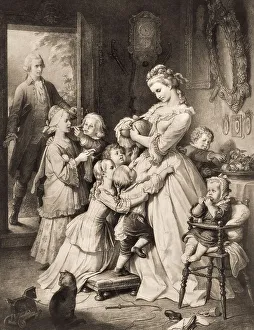 Charlotte with her younger siblings