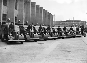 Chauffeurs, nine women on nine cars