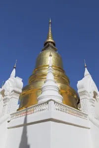 The chedi and stupas at Wat Suan Dok