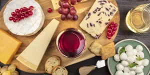 Cheese panorama. Camembert, Cheddar