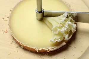 Cheese Tete de Moines with turning knife Girolle