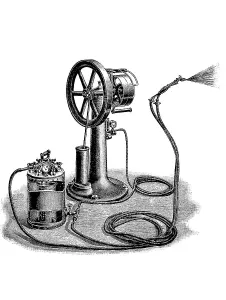 Chemical industry, machine for painting and dyeing