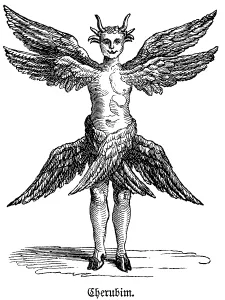 The cherubim unite four beings