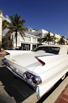Chevrolet with tail fins, Ocean Drive