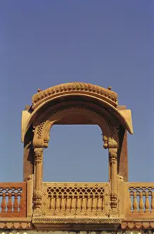 Chhatri at top, Junagad fort, Bikaner