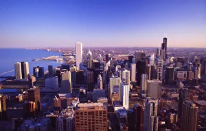 Chicago's Skyline at Lake Michigian