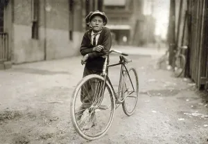 Child labour, messenger boy working for the Mackay Telegraph Company