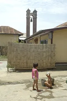 Children bathing, Imphal, Manipur, India