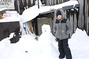 Children had fun building snowmen Winter makes a comeback in the Black Forest